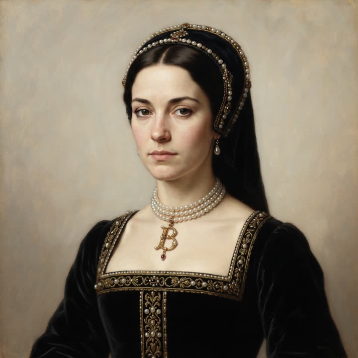 Portrait illustration of Anne Boleyn