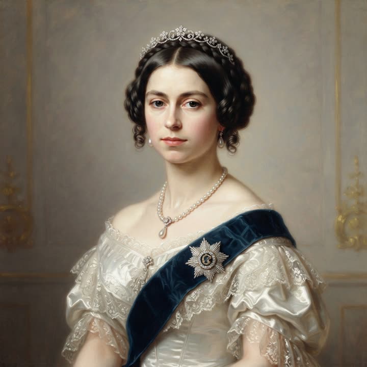 Portrait illustration of Queen Victoria